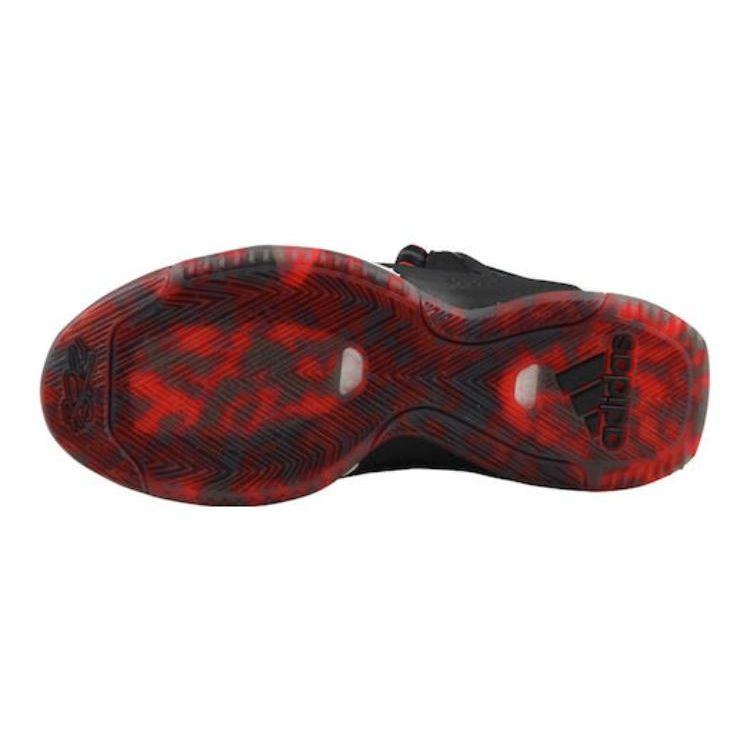 Adidas D Rose 6 Anti-Slip Shock Absorption Wear-Resistant Mid-Top Kids Basketball Shoes Kids Basketball Shoes Black Red D69766