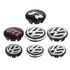 2026 Hot 4PCS 55 65mm car wheel hub center cap badge hub cap suitable for Volkswagen Golf Sharan Passat Tiguan VW R GTI tire Accessories