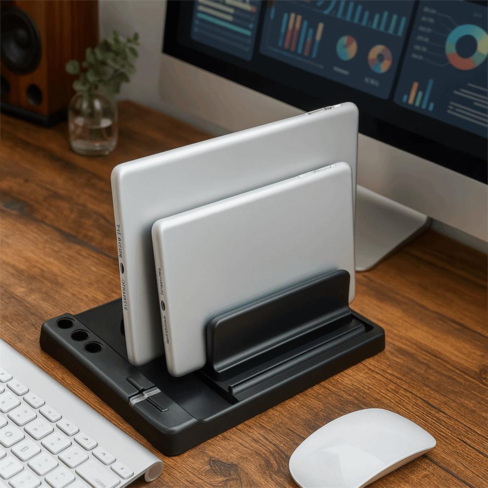 Scalable Width Laptop Stand Adjustable Vertical Stand Storage Rack Adjustable Stand  Office Desk