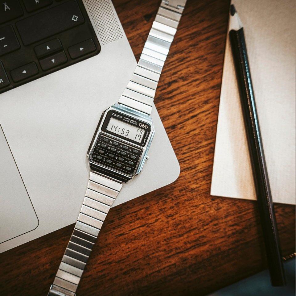 MEN'S WATCH CASIO VINTAGE CA-500WE-1A (zd148f) + BOX