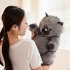 Siamese Cat Plush Toy - Soft Fluffy Stuffed Kitten Doll Realistic Furry Animal Sofa Home Decor Birthday Gift For Women Girls