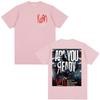 Korn Tour 2026 Merch Maglietta Regali per Fan Band Metal Gothic Rock Top Unisex Donna Cotone Oversize Y2K Manica Corta Maglietta Streetwear