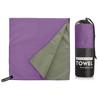 Microfiber Quick-Dry Sports Towel, Double-Sided Plush Swimming Pool Towel, Two-Tone High Absorbency Sand-Free Beach Towel