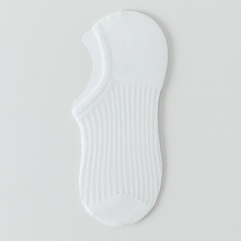 Women's Summer Thin Breathable Mesh Silicone Non Slip Invisible Low Top Shallow Mouth Boat Socks