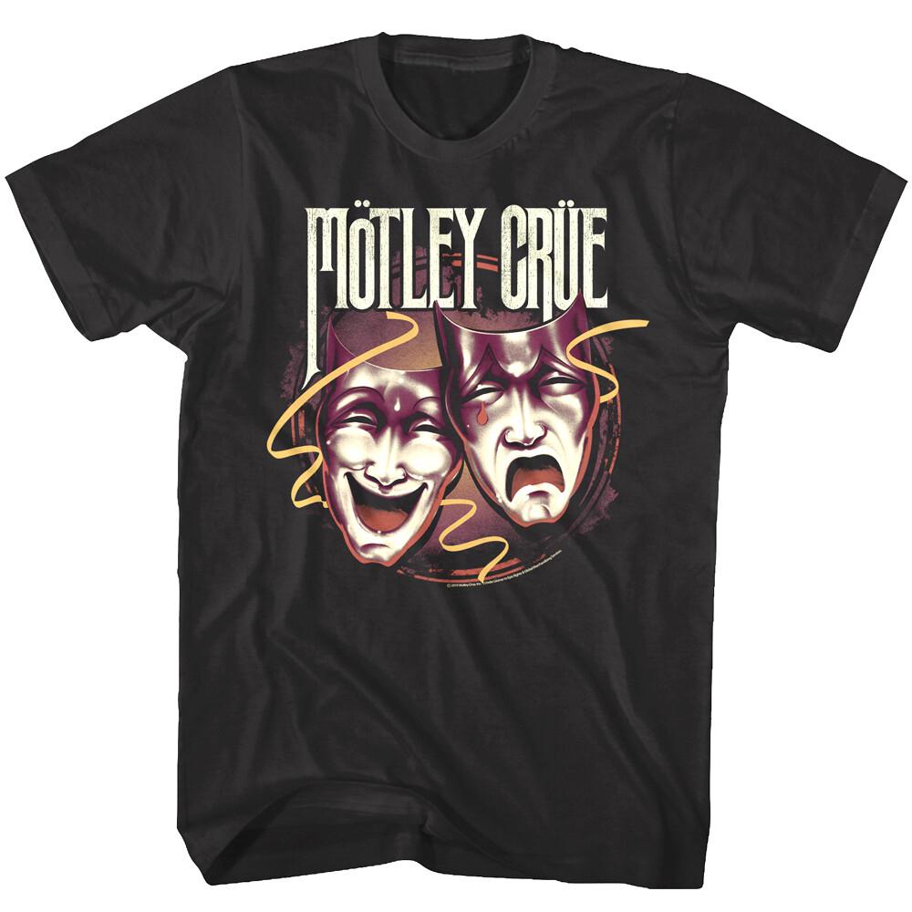 Motley Crue Theater of Pain Drama Masks Men's T Shirt Heavy Metal Rock Concert