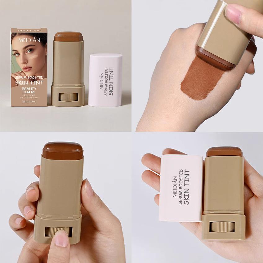 Oil Control Concealer Foundation Stick Long-Lasting Non-Fading Matte for Combination Oily Skin Natural Finish Less