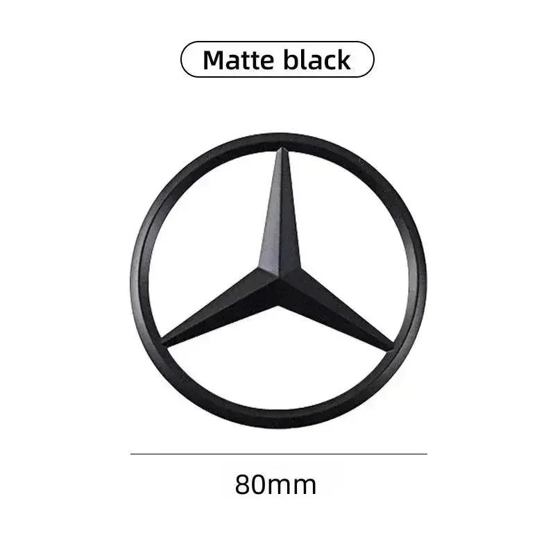 

C200 E300 Hot 2026 New For Benz 1Pc 8cm ABS Car Rear Decal Trunk Emblem for Mercedes Benz W204 New GLS SLK CLASS CLS500 CLS400 C матовый черный