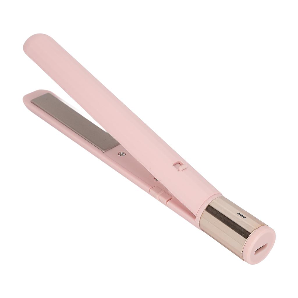 Mini Flat Iron 2 In 1 Hair Straightener USB Adjustable Temperature Small Hair Straightener Curler