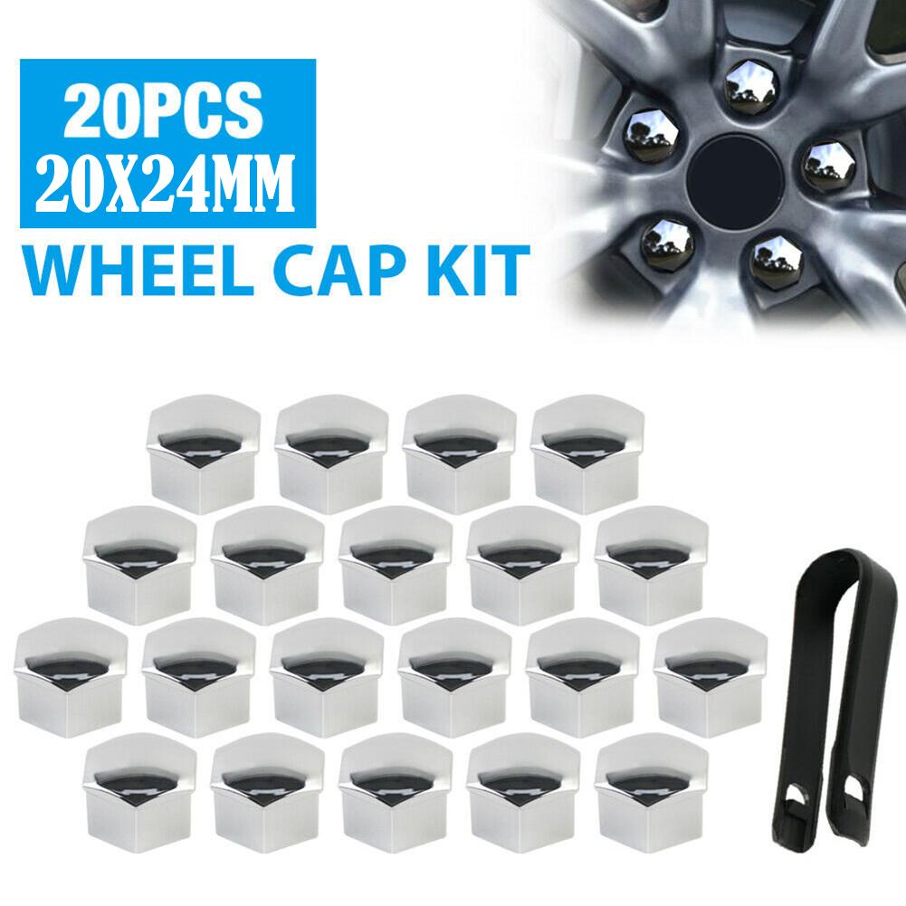 18*24mm Wheel Lug Nut Cap Covers 20pcs Accessories