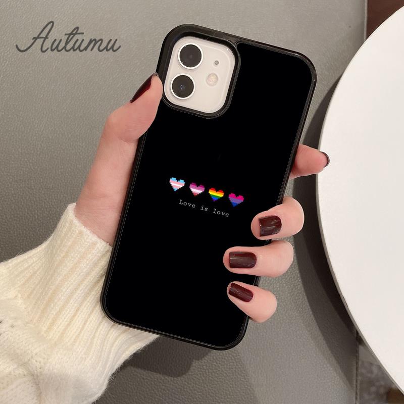 Gay Lesbian Lgbt Rainbow Pride Phone Case for iPhone 17 Air 15 16 16e 11 12 13 14 Pro Max Plus coque Fundas Shell