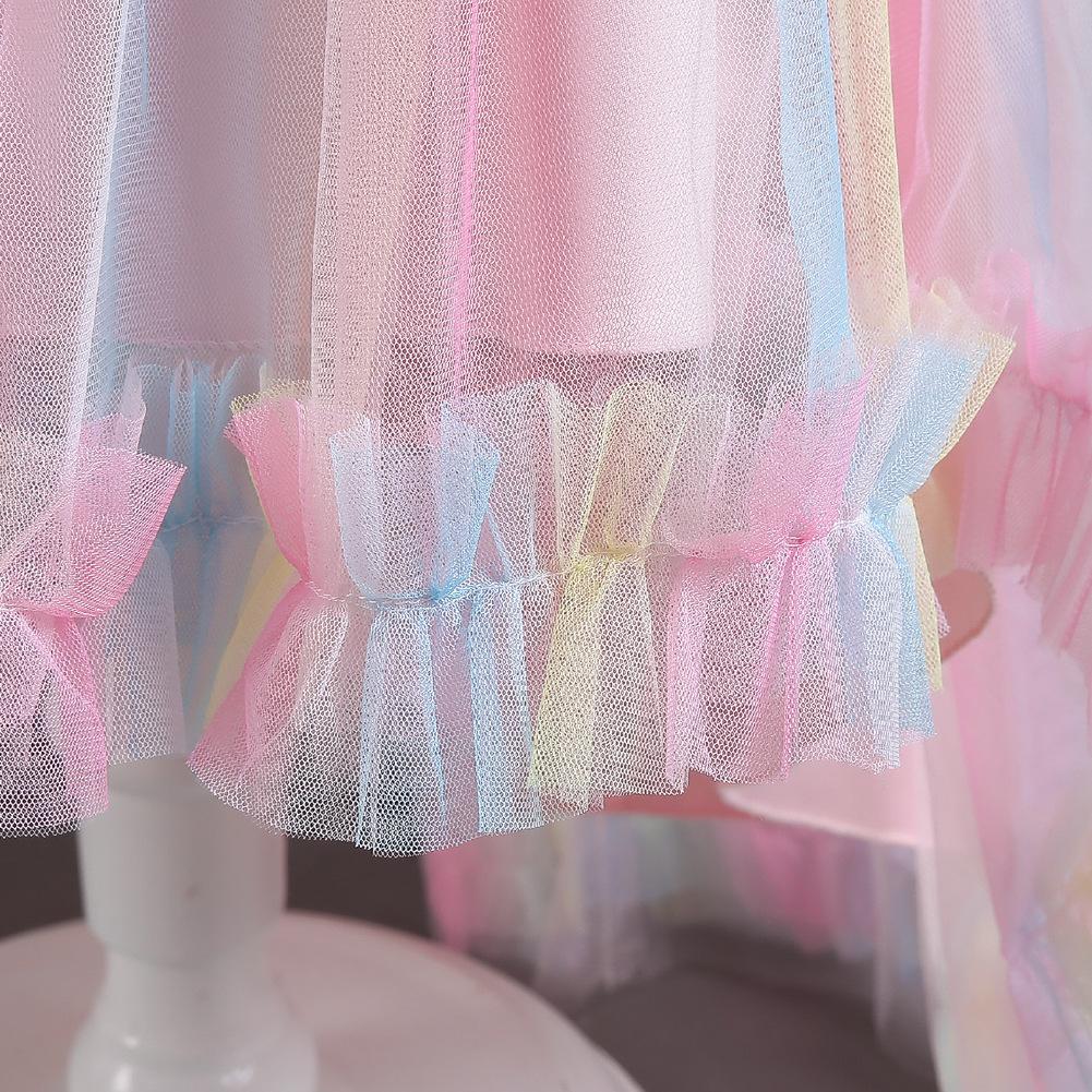 Klavier-Recital-Kleider für Mädchen, Geburtstags kleider, Kleider mit Puffärmeln für Kinder, Laufstegkleider für Blumenmädchen mit Schleppen