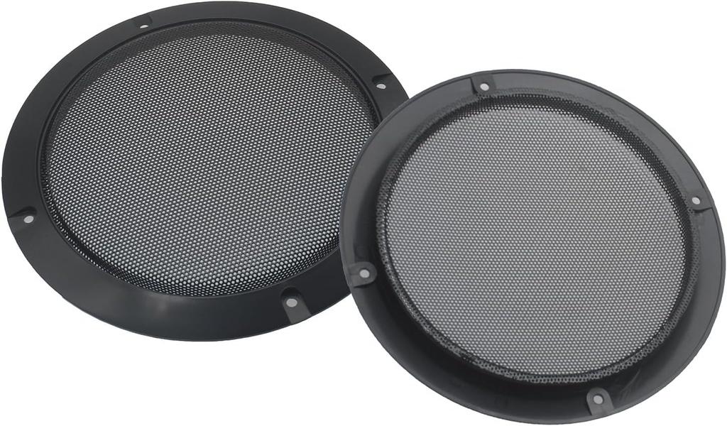 CM Hardware Speaker Grill Cover 6.5" Black Universal Speaker Protector Net 2 Pack