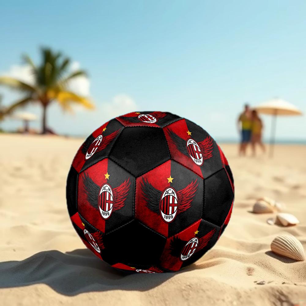 Associazione Calcio Milan Fußball Bunt Alle Altersgruppen Maschinengenäht PVC Wettkampfbereit Langlebig Hoher Rückprall.GRÖSSE5
