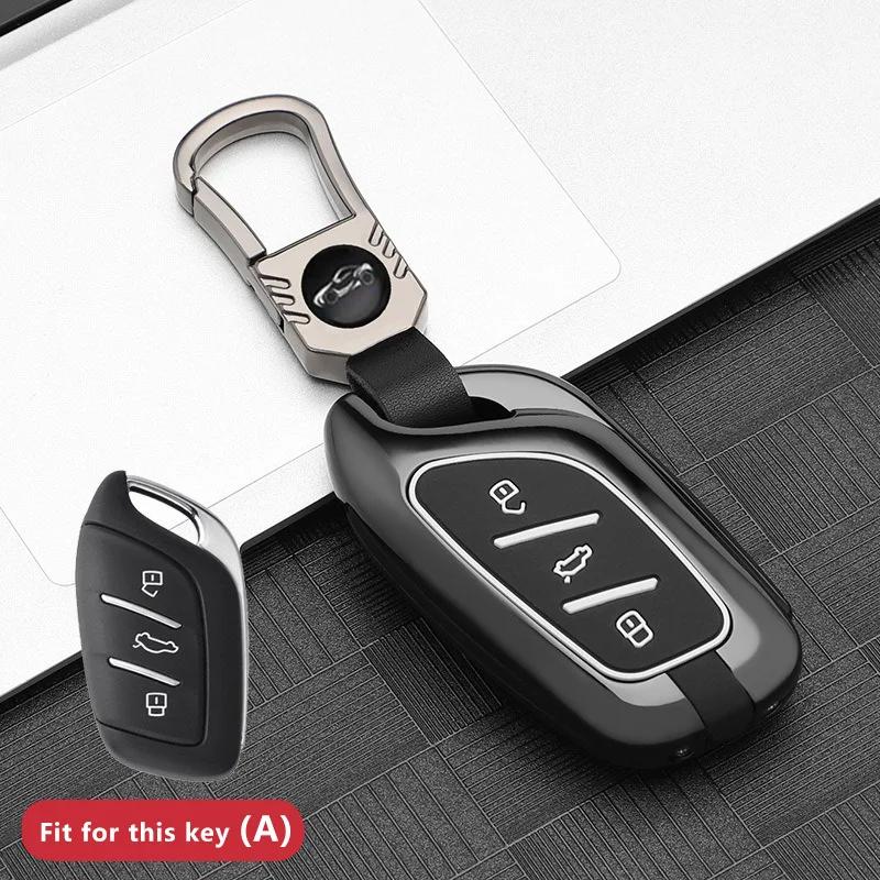 Zinc Alloy Car Key Case For Mg Mg4 Mg5 Mg6 Mg3 Mg7 Zs Ev Hs Ehs Zx Gt Roewe Rx3 Rx8 Erx5 Rx5 I6 I5 Keychain Cover Shell Fob Bag