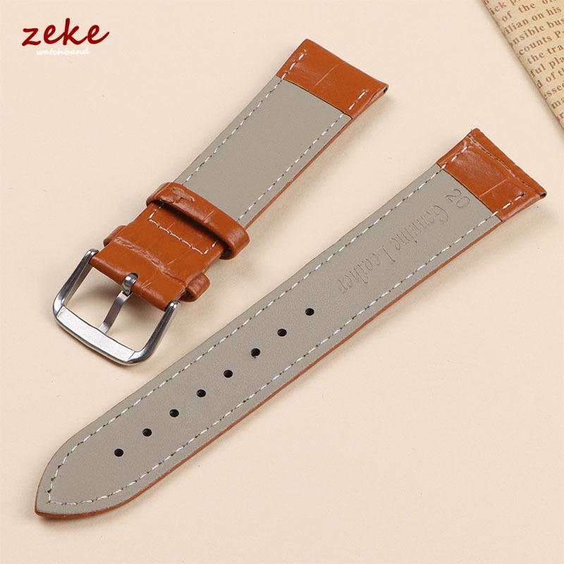 Genuine Leather Watch Strap Soft Business Wristwatch Band 12/14/16/18/19/20/21/22/24mm Universal Bracelet Belt with Pin Buckle