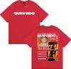 Rapper Quevedo Buenas Noches IGL 2026 Tour T-shirts Men Women Fashion Hip Hop Punk T-shirt O-Neck 100% Cotton Oversized T Shirts