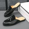 Heren Gemengde Kleur Kwasten Halve Pantoffels Rijschoenen Mannelijke Casual Muiltjes Mocassins Ademende Loafers Zapatos Hombre