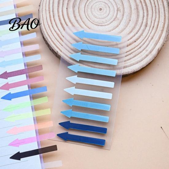 Planner Accessories Arrow Index Tab Stickers, Translucent PET Page Markers, Writable Note Flags Colorful Sticky for Organizing Book And File Document