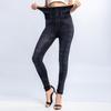 Women Sport Lady Denim Fake Jeans Leggings Jeggings Streth Pants with Pockets Blue Black Slim Leggings Jeans Skinny Trousers Tight XS-3XL