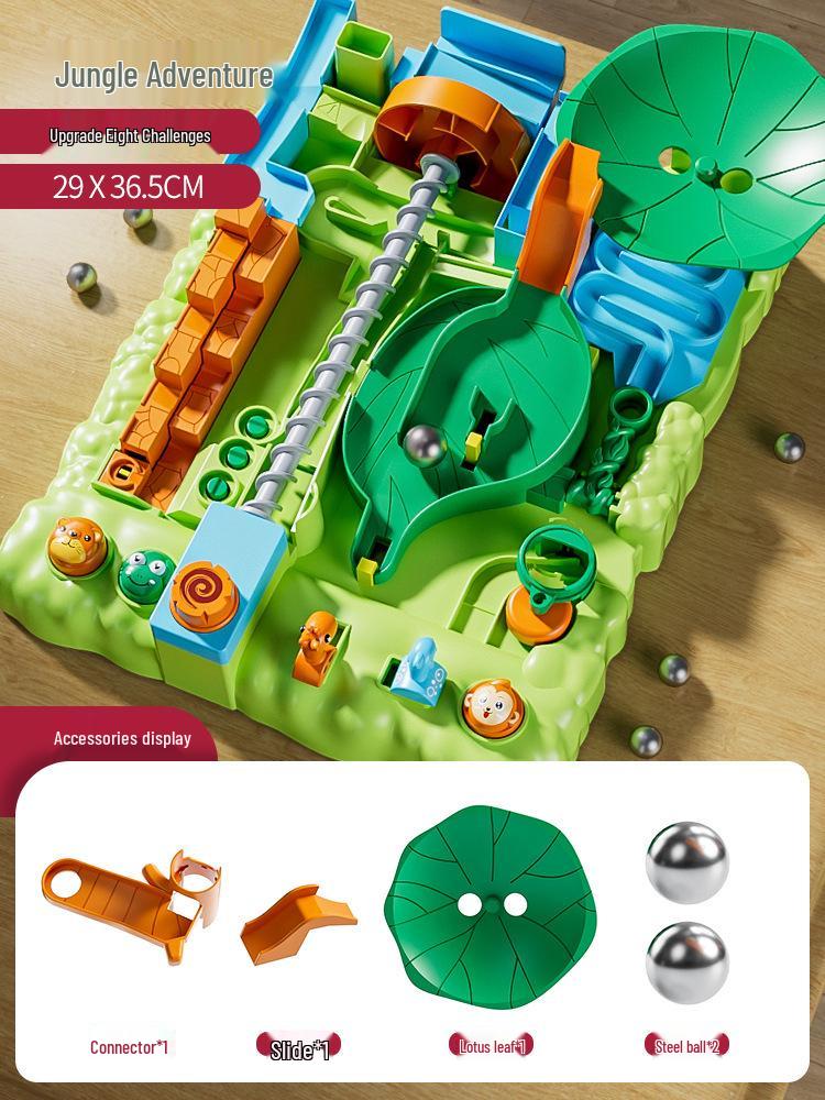 Jungle Adventure Marble Maze Toy for Kids 3-12