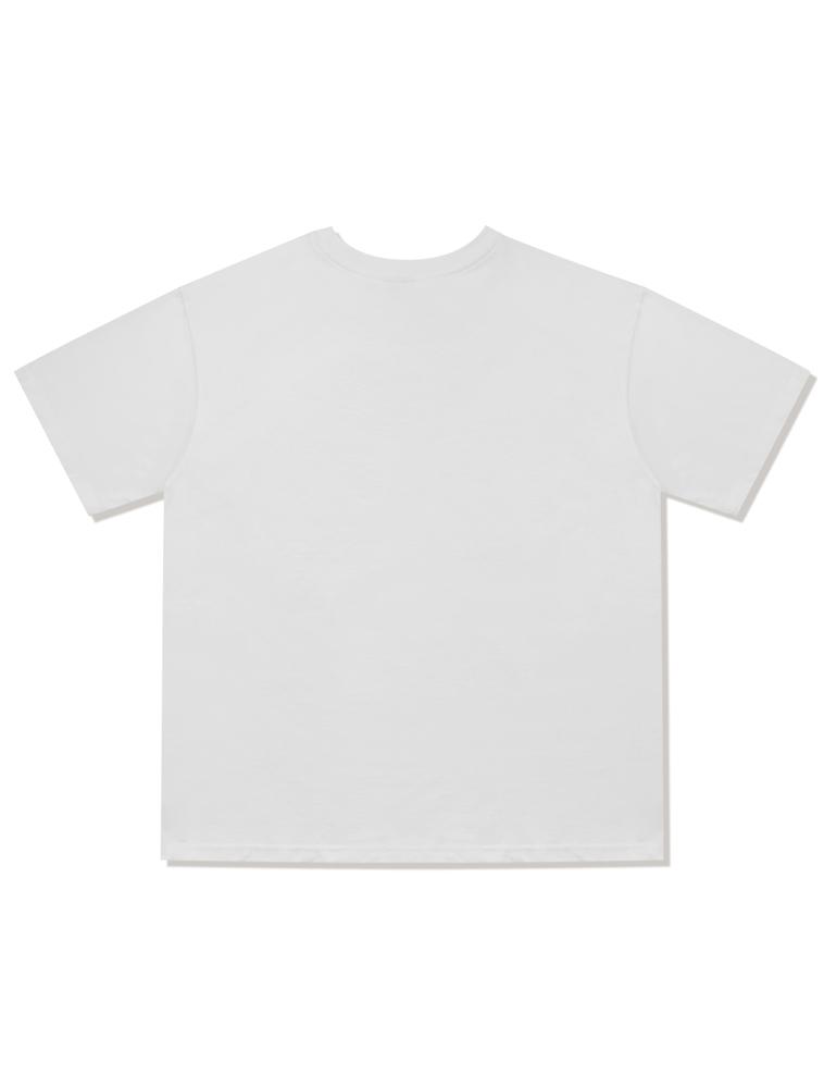 LA MAISON STUDIO Best Love Logo Short Sleeve White(Fcg2Ts822M)