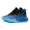 Li Ning Thunder Mid Support Stability Rebound High-Top Basketball Shoes Kids Basketball Shoes Black Blue YKBS054-5