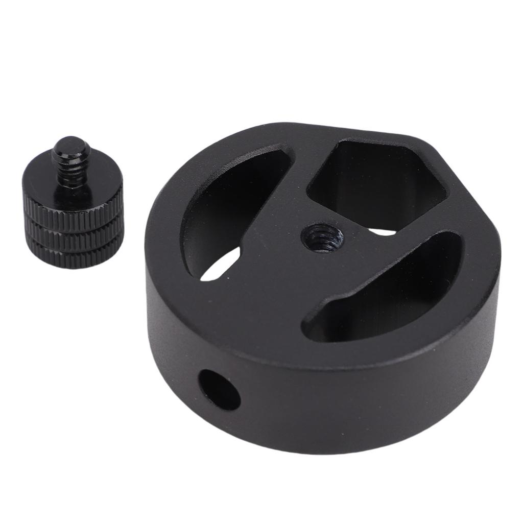 Tripod Adapter Suitable for Mini Dish Aluminum Alloy 1 4in 20 and 3 8in 16 Threaded Mount Adapter