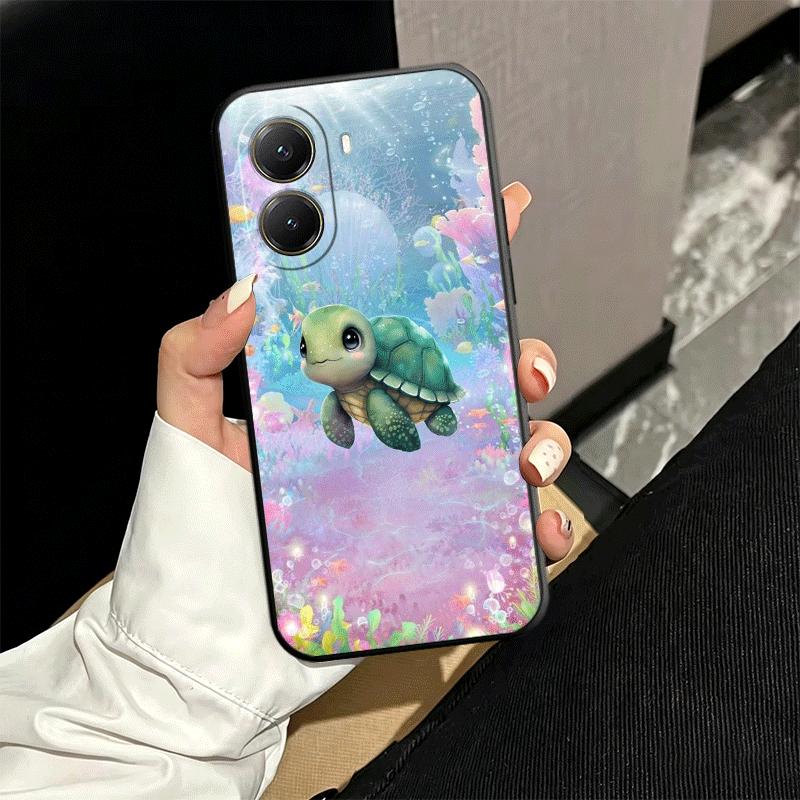

Cartoon Ocean Sea Turtle Soft Phone Case for Xiaomi Poco X5 X6 X7 X8 Pro Max X3 F7 F8 Ultra M8 M7 M6 M5 Redmi 15 15C 14C 13C 12C Poco X8 Pro Max