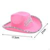 Cowboy Hat Cowgirl Hats Costume Accessories Photo Props Shiny Jazz Sun for Teens Women