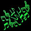 Note Musicali Stelle Fluorescenti Adesivi Camera da Letto per Bambini Stanza Casa Decorazione Murale