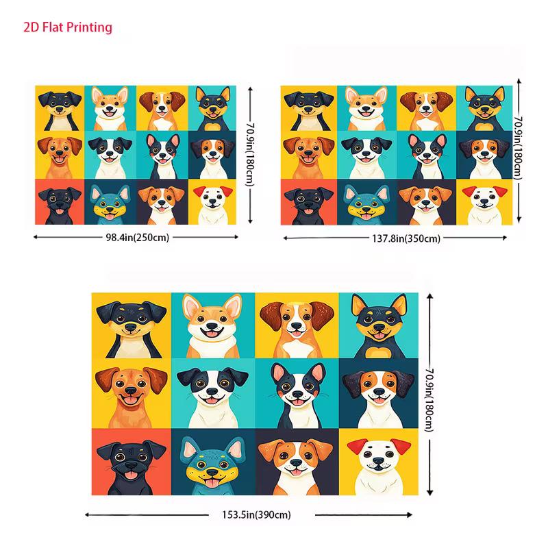 2D Warm Tone Fluffy Cats Backdrop Cloth for Photo Shoot & Events