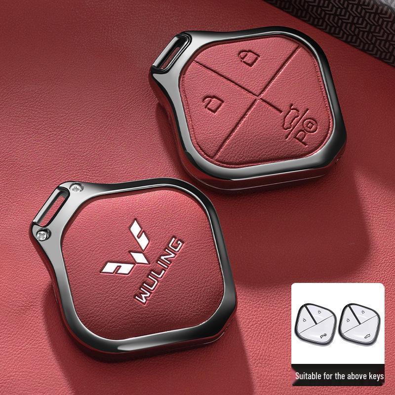 Wuling Bingo 2023 New Model Key Cover - Metal Full Coverage Buckle for New Energy Vehicles, Unisex