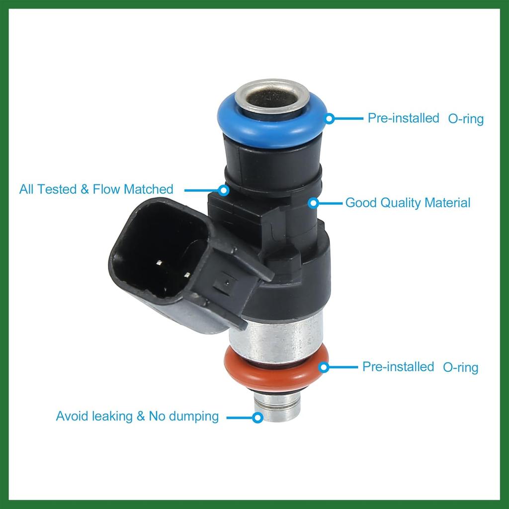 Motoforti 0280158091 Fuel Injector Fits for Ford Edge Flex Fusion Taurus x for Lincoln MKS MKT MKX MKZ Edge for Mazda for Mercury ZZJ113250A