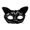 Halloweenská kočičí maska Poloviční obličej Krajková maškarní maska Kočka Liška Zvíře Cosplay Kostým pro Karnevalový ples Party Doplňky
