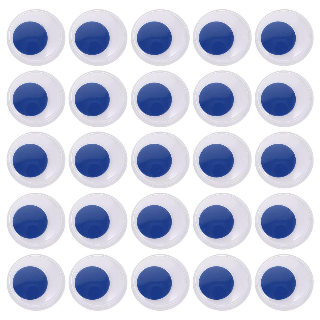 STOBOK Self-Adhesive Wiggle Eye Patches, 0.59 Inch Diameter, 100-Pack, Perfect for DIY Crafts, Halloween, and Party Decorations.