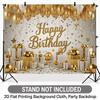 Confetti Birthday Backdrop 1pc - Polyester Party Decor