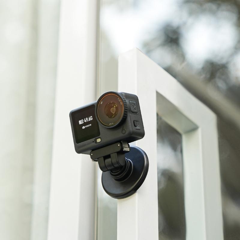 Quick Detach Magnetic Camera Base for Action 6 Sports Cameras Mount with 180Degree Rotations Standard 1/4Inch Hole Mount