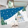Precious Moments Cute Floor Mat Rectangle Anti-slip Home Soft Badmat Front Door Indoor Outdoor Mat Welcome Doormat