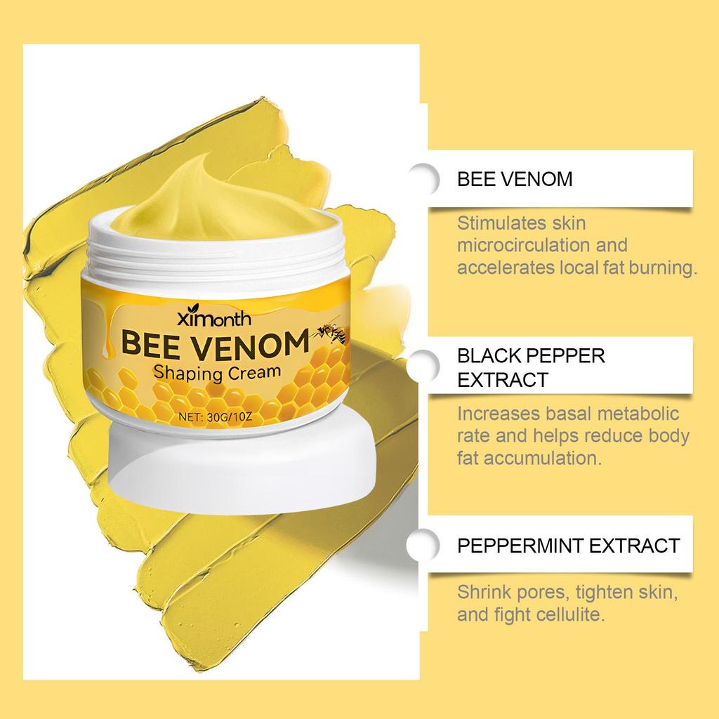 XIMONTH Bienengift Schlankheits- und Formcreme Curve Body Schlankheits- und Straffungscreme für die Haut Großer Bauch Körperkonturierungscreme