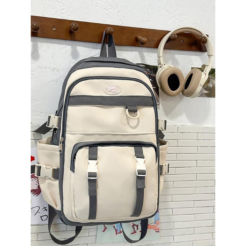 Retro tooling backpack new cute large capacity student class schoolbag casual backpack