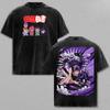 YuYu Hakusho Hiei Washed T-shirt Personality Clothes Shirt Year Round Clothing Retro Fashion Vintage Loose Summer Cartoon Tshirt