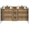 Bathroom Cabinet Set 3 Pcs 106 X 16 X 62.5 Cm Engineered Wood
