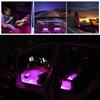 Led Bar Car Interior Backlight Ambient Mood Foot Light With Cigarette Lighter Decorative Atmosphere Lamp Auto Accessories 12v