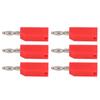 10PCS 4mm Banana Plug PE Brass No Soldering Connectors Electrical Testing Accessories J.10030Red