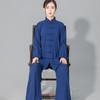 Women's Men's Soft Cotton Line Tai Chi Suit Kung Fu Wushu Martial Arts Uniform Wing Chun Jacket Pants