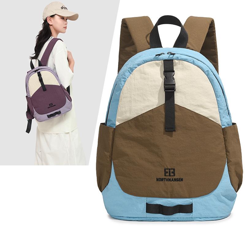 Schoolbag Lightweight Anti-splashing Travel Niche Retro Tooling Backpack Women's Schoolbag Large Capacity Lightweight Outdoor Sports
