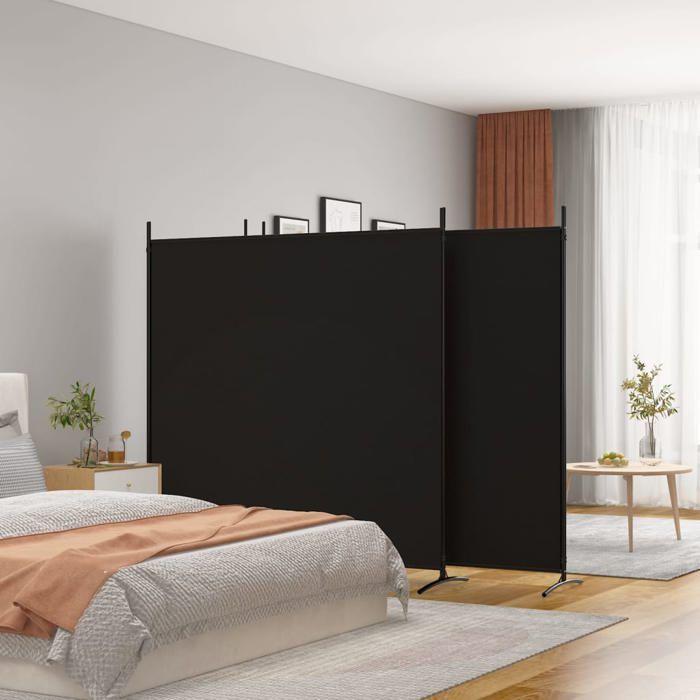 VidaXL Room Divider 4 Panels Folding Room Separator Privacy Screen Partition Decoration Living Room Black 350285