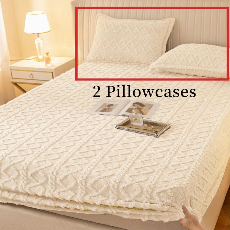2025 New Warm and Soft Bed Sheet,Thickened Winter Protective Cover with Flannel, Furry Mattress Cover, Mattress Protective Cover