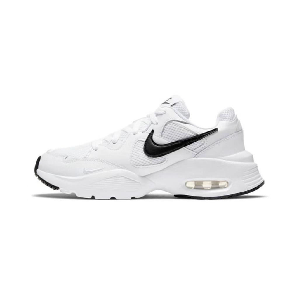Nike Air Max Fusion Cushioning Slip Resistant Abrasion Resistant Low Top Running Shoes Women's White Gray Brown CJ1671-105(Team315-)