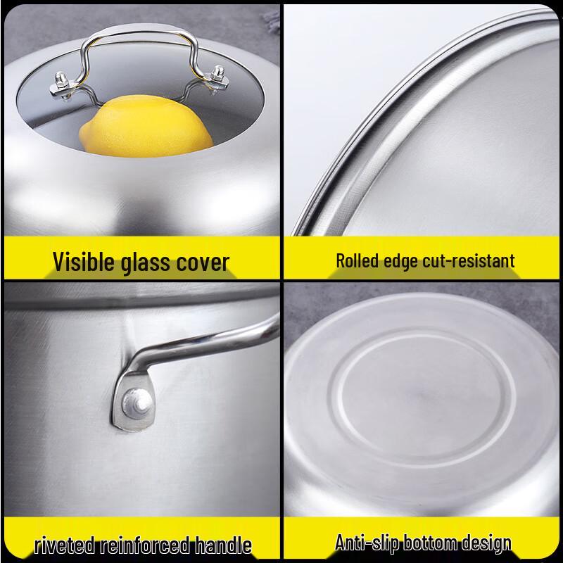 28cm 304 Stainless Steel Double Layer Steamer Pot